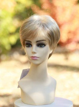 Парик женский короткий искусственный 6047 светло-русый мелированный 1_6047 tina H16-613 фото